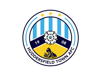 Huddersfield Town AFC Logo Concept. 2d brand brand identity branding concept crest design football football club football crest graphicdesign htafc huddersfield huddersfieldtownafc illustration illustrator logo soccer badge typography vector