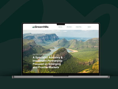 Green Hills / Web Design UI/UX branding