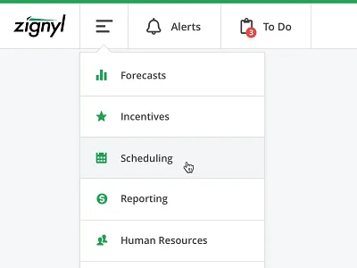 Zignyl Navigation app navigation ui ux