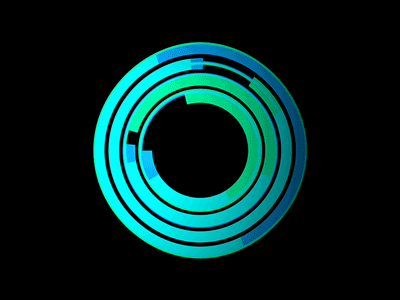 HUD Circles design typography ux