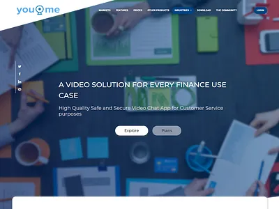 Youvidume Industries customer service landing page customer service customer service communication landing landing page video chat video conferencing web design