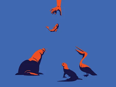 Santa Cruz Market adobeillustrator animal animals art artwork digitalart digitalillustration drawing ecuador fisherman galapagos graphics iguana illustration illustrator minimalism pelican poster sea lion vector