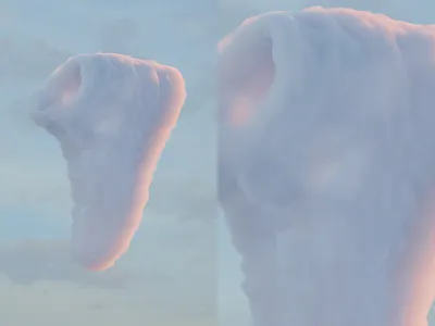 Sneaker Cloud 3d 3d artist c4d cloud clouds nike octanerender shoes sneaker