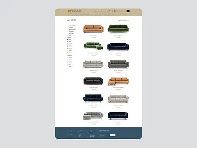 Furniture Store - Category design ui ux web