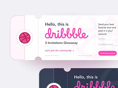 Dribbble Invitations Shot appdesign dailyui design designinspiration icon illustration logo typography ui uichallenge uidesign uidesigner ux uxdesign uxdesigner uxinspiration uxui vector webdesign webdesigner