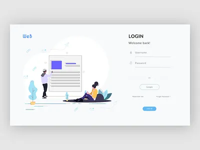 WEB Login page design app design login page design login screen ui web website