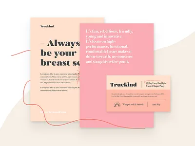 Truekind art direction blue bra branding colors design hellohello logo logotype orange stationery truekind typography vector women yellow
