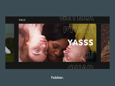 Vogue — Slider / Yasss Collection clean collection concept design ecommerce fashion grid inspiration interface minimal slider ui ux vogue wear web website