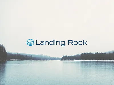 Landing Rock branding design icon illustration logo nyc typography vector