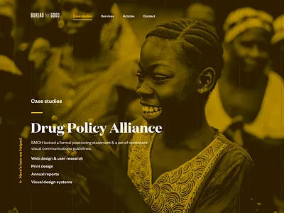 Bureau for Good website design microsite nonprofit web design website