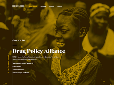 Bureau for Good website design microsite nonprofit web design website