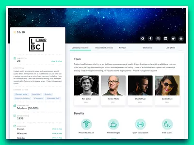 HR System Company Profile cards company profile design saas ui ui design ux ux design webdesign