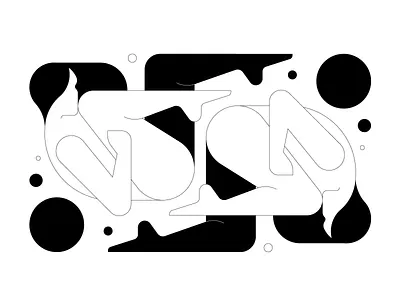 figures and shapes blackandwhite character design figure flowers geometric graphic design icon icons illustration line minimal simple vector