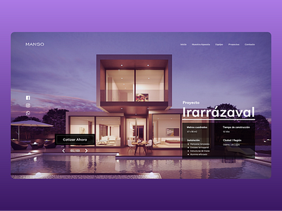 Glass and Construction Company adobe xd branding clean clean ui company branding design glasses interface typography ui ux web webdesign