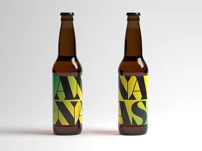 Pineapple Beer ananas beer beer art brand indentity branding colors font french graphic packaging pineapple print type
