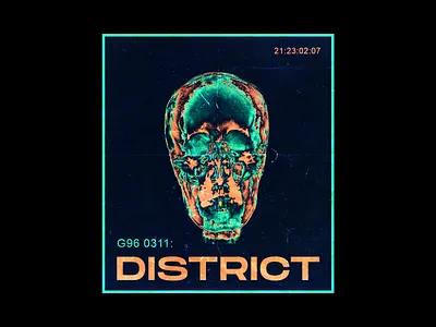 DISTRICT brockhampton cover art death design graphic grunge minimal poster skull type typography