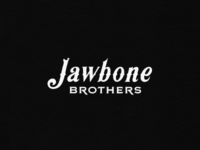 Jawbone Brothers beard balm beard oil brand branding logo new zealand type typography vintage