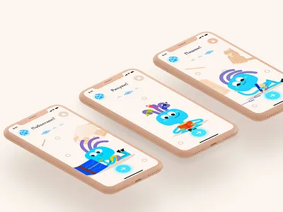 Skyeng kids app mobile mobile design mobile ui skyeng ui ui design uiux ux