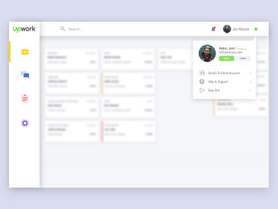 Up work redesign dashboard ui design system landing redesign ui ux