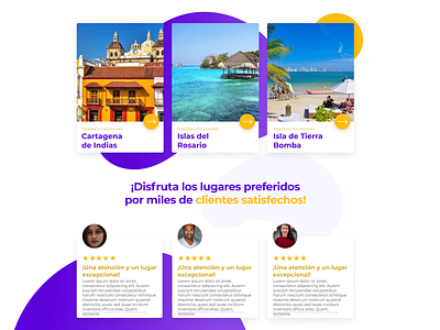 Exploring Cards clean color design flat landing page layout minimal uiux web website