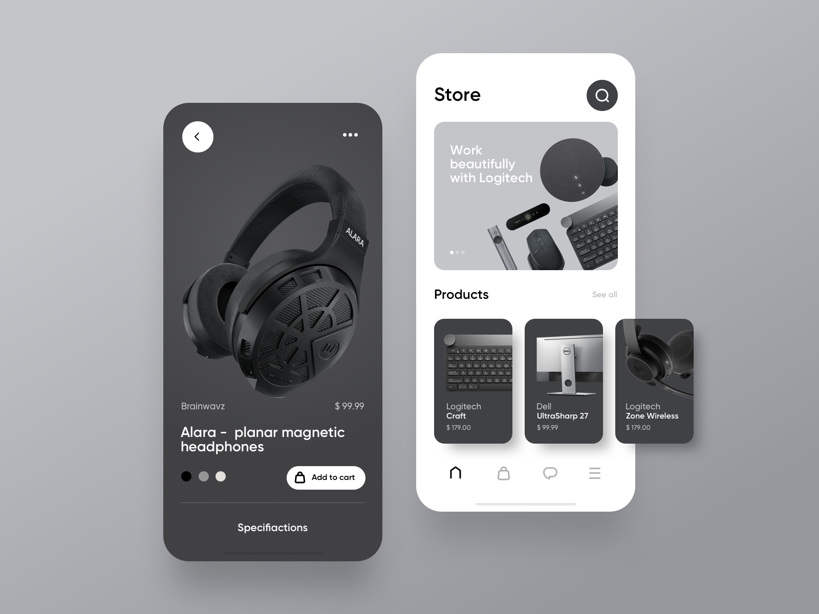 Example of Ecommerce store concept