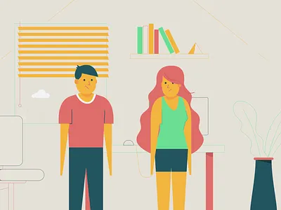 Collaborative Characters character character design characters collab collaborate collaboration collaborative flat human line office people