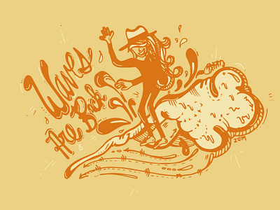 The waves are back! 90s branding design graphic design graphic art hand drawn illustration internationalwomensday logo skate skate board skate deck skate or die skate shop street art surf surf art swag vector