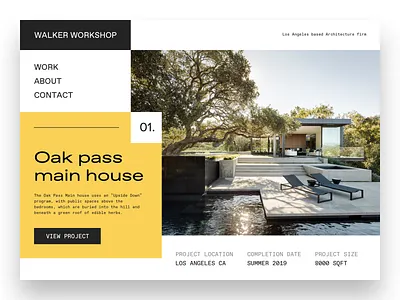 Architecture Website architect architect website architecture brand identity branding landing page modern typography ui webdesign website