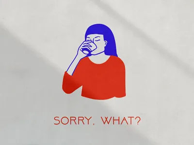 *Sips Tea abstract beige branding caitlin aboud clean drawing gold illustration modern pink simple typography vector