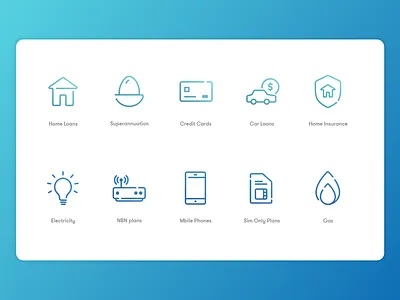 Financial Comparison Icon Suite