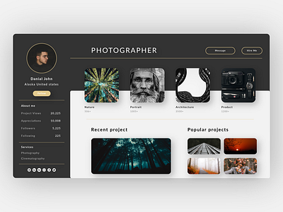 User Profile Page design uidaily user interface user profile design user world