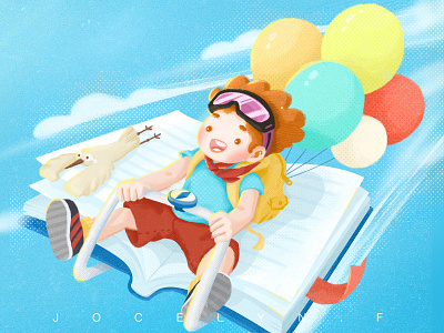 Keep childlike innocence illustration little boy