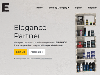 Landing page for beauty products beauty bootstrap bootstrap4 cosmetics design ecommerce grooming hair landing page products responsive