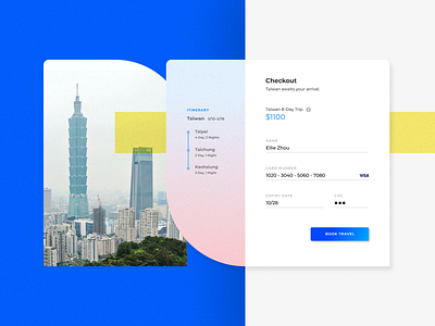 taipei booking checkout dailyui dailyui 002 payment travel ui