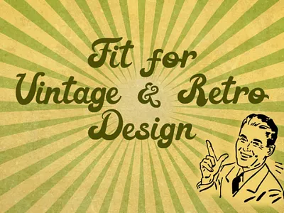 Where to use Retrovert Font 60s baseball classic fancy font golden era hand writing handlettering retro vintage