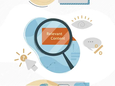 Business infographic. Marketing strategy. Blog Illustration. analytical analytics annual article audience bigdata blog business concept content data efficiency icon infographics marketing report strategy target vector visualization