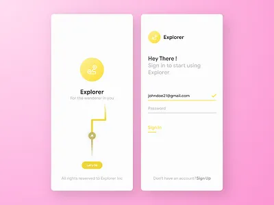 Splash Screen adobexd app appui gradient ios login signup slapshscreen ui ux