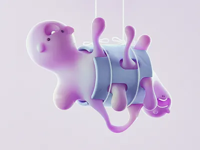 Pink 3d characterdesign cinema4d design
