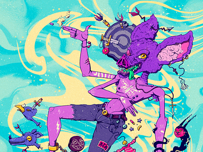 Murciellagoz characterdesign design illustration photoshop poster art