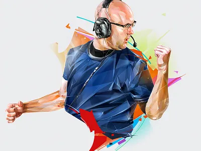 BRANDON “BC” CARR art design esports games illustration portrait poster ubisoft