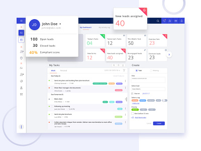 User Dashboard analytics app card ui crm dashboard ui overview product design profile sales ui user web
