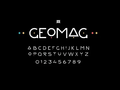 Geomag. Decorative vector font art deco branding design font geometric icon illustration letter logo sans serif type typeface typography ui vector