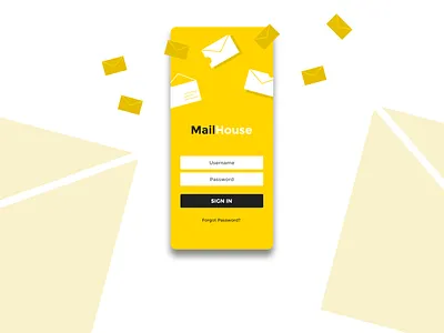 Concept Email Client Login Screen app app ui concept design email illustration login screen mail ui ux