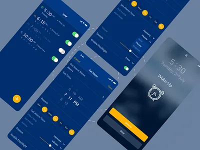 Alarm App Concept add alarm alarm alarm app alarm clock home screen ui uidaily uidesign uidesigner