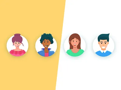 Avatars avatar avatar design avatars character characters illustration people placeholders