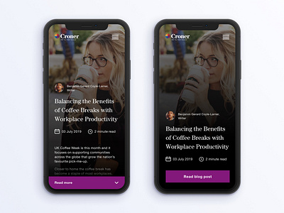 Croner Blog Ideas article blog design news redesign ui ux web website