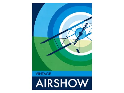 Airshow advertising aircraft airplane airshow circles design geometric graphic illustration illustration illustrator poster poster design travel poster vector vector illustration