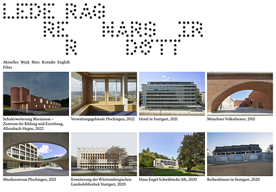 Lederer Ragnarsdóttir architecture berlin design lederer ragnarsdottir web design web development