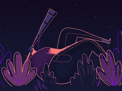 Look at the sky art illustration illustrator nigth photoshop sky telescope