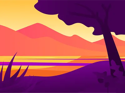 Landscape Senja adventure camp design discover discovering discovery earth explore flat future great illustration minimal mountain nature senja shirt shirtdesign tree vector